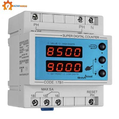 شمارنده دیجیتال (کانتر) کد 17B1 شیوا امواج پ شمارنده دیجیتال (کانتر) کد 17B1 شیوا امواج پ