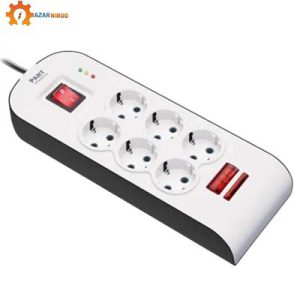 محافظ شش خانه ارت دار با کلید و کابل آنالوگ یخچال پارت الکتریک