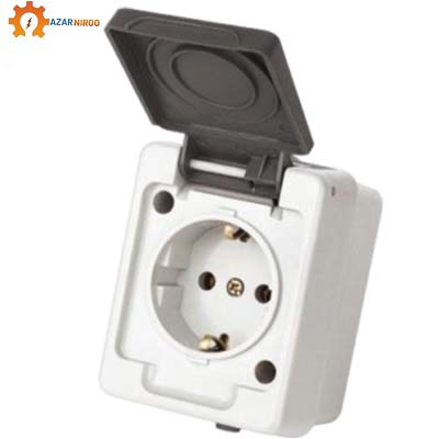 پریز ارت دار بارانی پارت الکتریک کد 132 پریز ارت دار بارانی پارت الکتریک کد 132