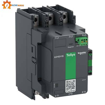 کنتاکتور 225 آمپر اشنایدر سه پل سه فاز مدل LC1G225KUEN